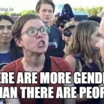 More genders than common sense | THERE ARE MORE GENDERS THAN THERE ARE PEOPLE | image tagged in did you just assume my gender | made w/ Imgflip meme maker