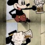 Mickey mouse beer meme