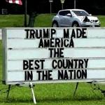 Trumpster sign