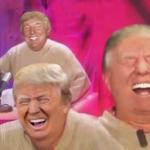Laughing Trump meme