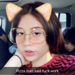 Pizza man said fuck work