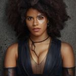 This was a joke from Deadpool 2 | WHO IS DOMINO? SHE'S THE X-MEN'S BLACK, BLACK WIDOW | image tagged in domino | made w/ Imgflip meme maker