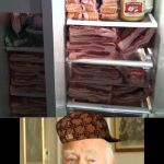 Diabeetus is not dey wey | WHEN YOUR GIRL IS LOOKING AT YOUR FRIDGE AND ASK'S YOU "WHY DO YOU HAVE SO MUCH BACON? I DID NOT CHOOSE THE DIABEETUS LIFE, THE DIABEETUS LIFE CHOSE ME | image tagged in diabeetus fridge,scumbag | made w/ Imgflip meme maker