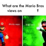 Mario Brothers Veiws meme