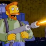 Simpsons Hank Scorpio Flamethrower