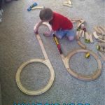 Fail week continues... :) | WHAT DID HE DO WITH HIS CAR TRACK? | image tagged in trainset kid,memes,fail week,kids | made w/ Imgflip meme maker