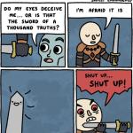 sword of a thousand truths meme