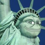 Pepe the symbol of liberty meme