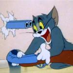 Tom and Jerry gun meme