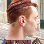 Bad hair. Some is worse than others.  | WHEN YOUR HAIR LOOKS LIKE.... | image tagged in bad hair,literally looks like shit,nixieknox,memes | made w/ Imgflip meme maker