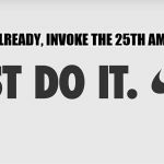 just do it | ENOUGH ALREADY, INVOKE THE 25TH AMENDMENT. | image tagged in just do it | made w/ Imgflip meme maker