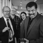 neil degrasse tyson laughing with crowd