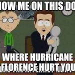 where did the internet hurt you | SHOW ME ON THIS DOLL; WHERE HURRICANE FLORENCE HURT YOU | image tagged in where did the internet hurt you | made w/ Imgflip meme maker