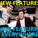 A NFSW box and "submit this image to the Imgflip community" box... :) | NEW FEATURES; NEW FEATURES EVERYWHERE | image tagged in star trek x x everywhere,memes,new feature,imgflip | made w/ Imgflip meme maker