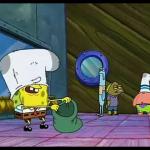 Spongebob Robbing Bank