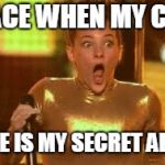 Sofie Dossi Excited Face | MY FACE WHEN MY CRUSH; SAYS HE IS MY SECRET ADMIRER | image tagged in sofie dossi excited face | made w/ Imgflip meme maker