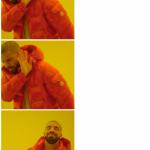 Drake 3 cases meme