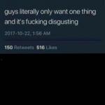 Men want one thing