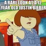 aj styles arthur | A RARE LOOK AT A 12 YEAR OLD JUSTIN BIEBER | image tagged in aj styles arthur | made w/ Imgflip meme maker