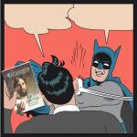 Batman Slapping Jehovah's Witness meme