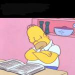 Homer simpson sleeping meme