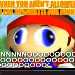 Smg4 | WHEN YOU AREN'T ALLOWED TO EAT SPAGHETTI FOR DINNER | image tagged in smg4 | made w/ Imgflip meme maker