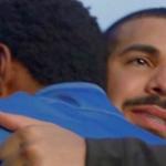 Drake giving a hug