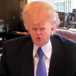 Trump weird hair