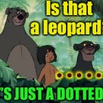 Sign on the dotted lion | Is that a leopard? ......... NO, IT’S JUST A DOTTED LION | image tagged in jungle,memes,lion,bad puns | made w/ Imgflip meme maker