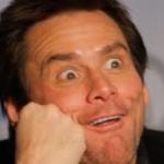 Jim Carrey goofy face large meme