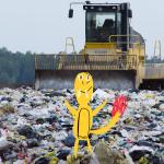 Charmander in the landfill