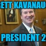 Brett Kavanaugh | BRETT KAVANAUGH; FOR PRESIDENT 2024 | image tagged in brett kavanaugh | made w/ Imgflip meme maker