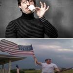 Pretentious Hipster vs. Real 'Merican