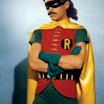 Robin with Mullet & Mustache meme