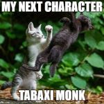 D&D Tabaxi Monk | MY NEXT CHARACTER; TABAXI MONK | image tagged in cat punch,dungeons and dragons,tabaxi,monk | made w/ Imgflip meme maker