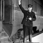 TRAIN CONDUCTOR | DID SOMEBODY SAY? HOT CHOCOLATE! | image tagged in train conductor | made w/ Imgflip meme maker