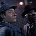 Data and Geordi as Holmes and Watson