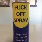 fuck off spray