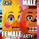 Fnaf Poster | MALE                   MALE; FEMALE                YES | image tagged in fnaf poster | made w/ Imgflip meme maker