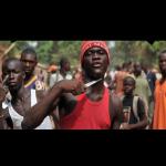 Angry Africans with knife