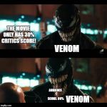 Venom Fried Chicken | THE MOVIE ONLY HAS 30% CRITICS SCORE! VENOM; AUDIENCE SCORE: 89%; VENOM | image tagged in venom fried chicken | made w/ Imgflip meme maker
