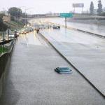 car in the flood