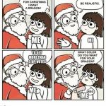 FOR CHRISTMAS I WANT A DRAGON! | ME; ME; TO GET MORE THAN 5 UP-VOTES; ME; ME | image tagged in for christmas i want a dragon,christmas,upvotes | made w/ Imgflip meme maker
