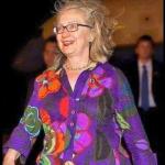 Hillary walks the Kuru fashion show