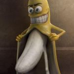 Brave Banana | I'M NOT AFRAID OF BEING EATEN | image tagged in brave,banana | made w/ Imgflip meme maker