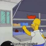 Homer where’s my burrito
