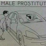 Male prostitute car