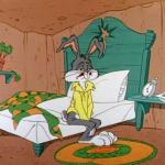 Exhausted Bugs Bunny meme