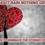 Tree heart | WITHOUT RAIN NOTHING GROWS LEARN TO EMBRACE THE STORMS OF LIFE | image tagged in tree heart | made w/ Imgflip meme maker