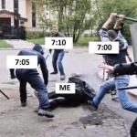 Alarm clock beating